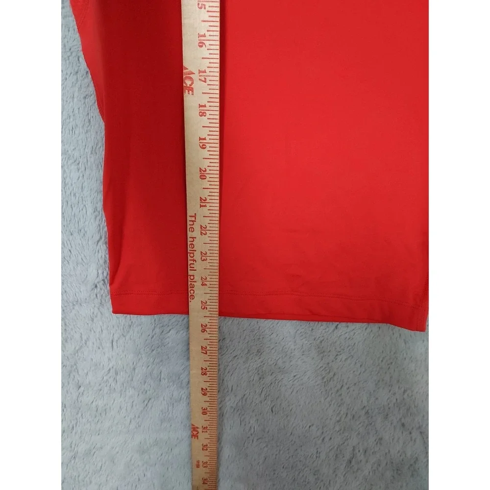 Under Armour Compression Shirt Mens Small Rush Celliant Red Performance Gym EUC